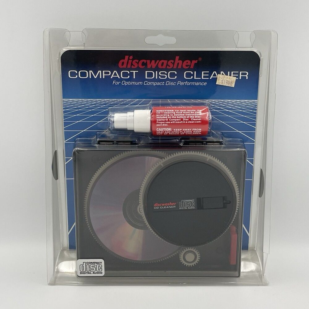 Vintage Discwasher Compact Disc CD Washer Cleaner 1985 Made In USA New Old Stock